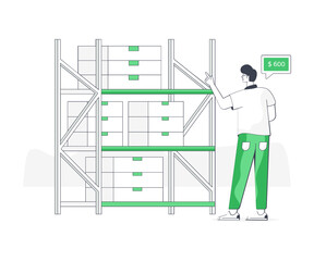 Sticker - warehouse shelves