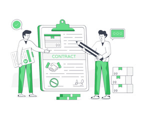 Sticker - logistics contract