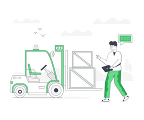 Sticker - forklift truck