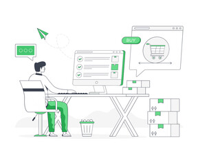Sticker - order processing