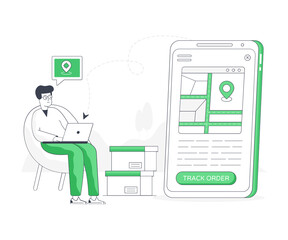 Sticker - parcel tracking