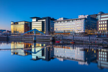International Financial Services District, (IFSD), Broomielaw, River Clyde, Glasgow, Scotland
