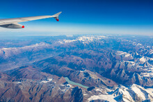 Airplane Wing, Swiss Alps, Switzerland