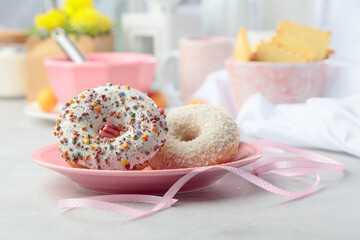 Sweet delicious tasty donuts.