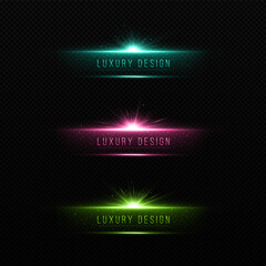 Wall Mural - abstract shine banners with twinkle star. luxury element with sparkles particles. luminous design fo