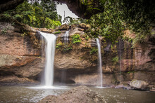 Pure Nature At Haew Suwat Waterfall,Khao Yai National Park,Nakhon Ratchasima Province,Thailand