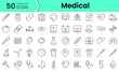 © IconKitty  - medical Icons bundle. Linear dot style Icons. Vector illustration