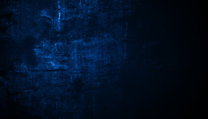 Wall Mural - Grunge of old blue Concrete wall for Background	