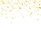 Fototapeta  - Gold shiny confetti