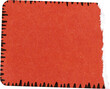 © Simon - red paper sticker isolated with tears or snags and folds