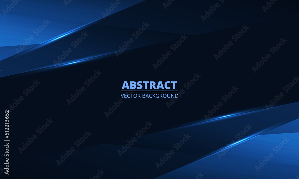Abstract blue background with diagonal dynamic geometric glowing lines ...