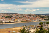 Fototapeta Desenie - panoramic view of the city of Coimbra seen from the commercial center of the city, Portugal