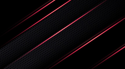 Wall Mural - geometric shape futuristic technology red black motion line abstract background presentation.