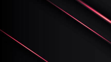 Wall Mural - geometric shape futuristic technology red black motion line abstract background presentation.
