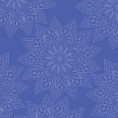 Wall Mural - blue mandalas background