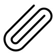 paper clip line icon