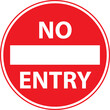 no entry traffic sign on white background. no entry road signs. no entry authorized personal only. flat style.