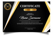 © omartstudio22 - Elegant and modern black certficate of achiefement template