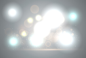 Wall Mural - abstract black blurred background with bokeh and gold sparkles. you can use for card, flyer, invitat