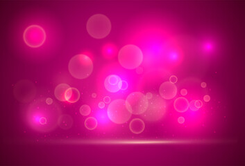 Wall Mural - abstract purple bokeh lights background illustrator