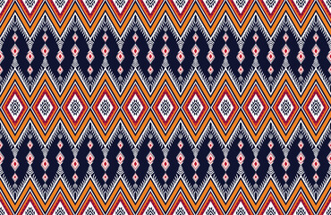 Geometric ethnic flower pattern for background,fabric,wrapping,clothing,wallpaper,Batik,carpet,embroidery style.