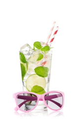 Sticker - Mojito cocktail and sunglasses