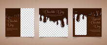Social Media Template For World Chocolate Day Suitable For Web Ads, Greeting Cards And Social Media Banners