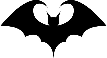 Bat silhouette clipart design illustration