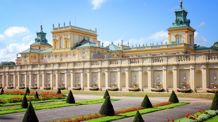 Sticker - Warsaw Wilanow palace. Landmark of Poland.