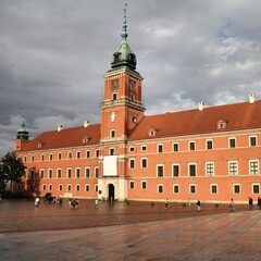 Sticker - Warsaw Castle. Landmarks of Poland.