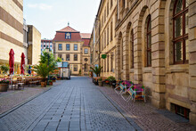 Beautiful City Buildings Of Old Town Fulda, German City In Hesse.
