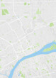 City map Detroit, color detailed plan, vector illustration