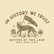 coyote illustration land badge native emblem desert vintage design t shirt 
