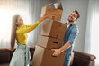 © ivanko80 - Young couple moving in new home