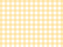 Yellow Gingham Fabric Square Checkered Seamless Pattern Texture Background Vector