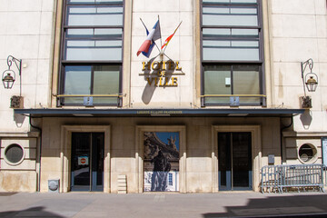 Wall Mural - Nancy, France, April 18, 2022. Facade of the town hall of Nancy