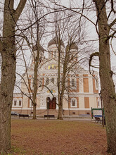 Alexander Nevsky Orthodox Cathedral In Russian Revival Style, Designed By Architect By Mikhail Preobrazhensky, Tallinn, Europe 