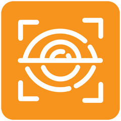 Poster - access retina scan security icon