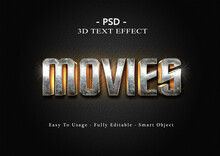Text Efect 3d Movie