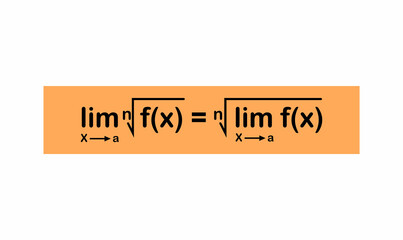 Canvas Print - Root law for limits in mathematics