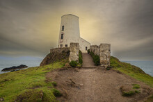 Twr Mawr Lighthouse On Llanddwyn Island, Anglesey, Wales