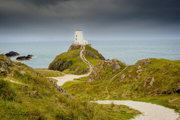 Wall Mural - Twr Mawr lighthouse on Llanddwyn Island, Anglesey, Wales