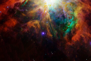 Wall Mural - beautiful space nebula. elements of this image furnished by nasa