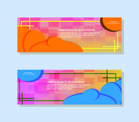  set of modern vector banners