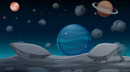 Wall Mural - outer space background wallpaper