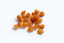 Dried Longan On White Background.