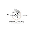© Rensi - Initial letter OB beauty handwriting logo vector
