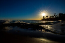 Sunset At The Beach.  Laguna Beach, California