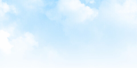 Aufkleber - White clouds in blue sky.  Blue sky white cloud white background. Beautiful sky and clouds in the afternoon.