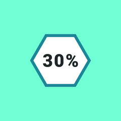 Sticker -  statistics percentage pie chart vector icon illustration sign